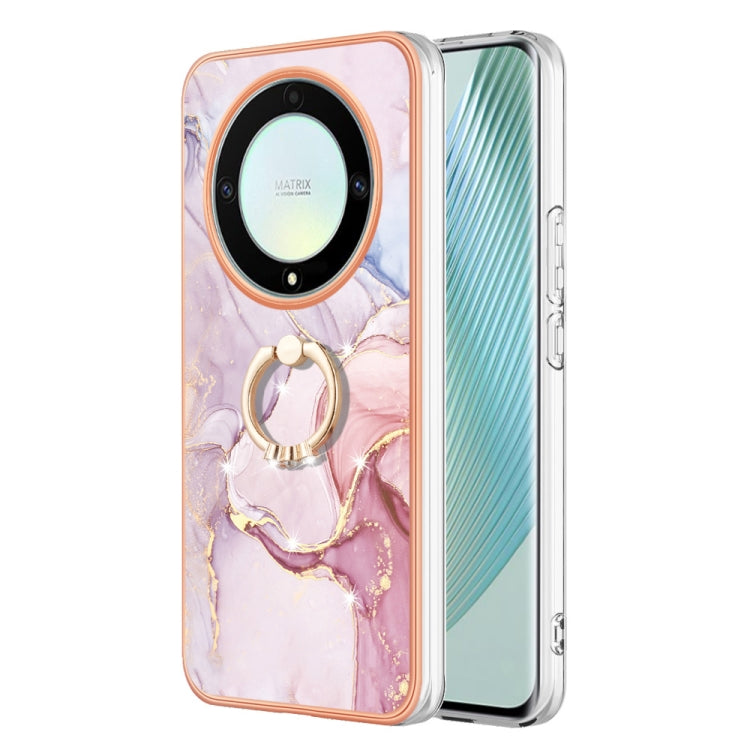 Electroplating Marble IMD TPU Phone Case with Ring Holder, For Honor X6b, For Honor 200 Lite Global, For Honor X7b 4G / 5G, For Honor X8b, For Honor X9b, For Honor X6a, For Honor 90 Lite 5G, For Honor 90 5G, For Honor Magic5 Pro, For Honor X8a���������...