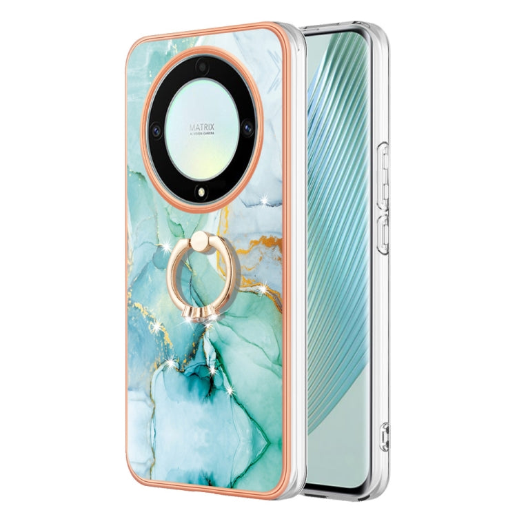 Electroplating Marble IMD TPU Phone Case with Ring Holder, For Honor X6b, For Honor 200 Lite Global, For Honor X7b 4G / 5G, For Honor X8b, For Honor X9b, For Honor X6a, For Honor 90 Lite 5G, For Honor 90 5G, For Honor Magic5 Pro, For Honor X8a���������...