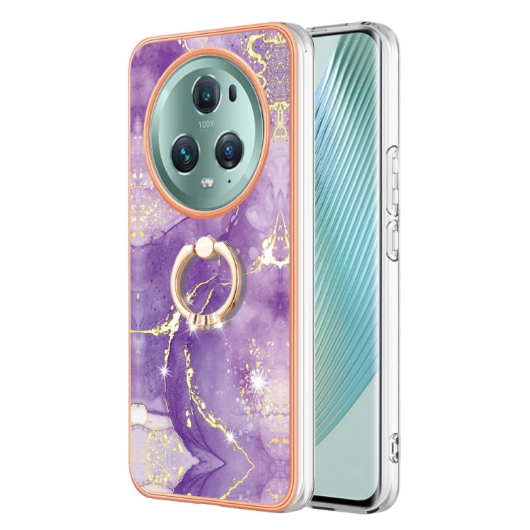 Electroplating Marble IMD TPU Phone Case with Ring Holder, For Honor X6b, For Honor 200 Lite Global, For Honor X7b 4G / 5G, For Honor X8b, For Honor X9b, For Honor X6a, For Honor 90 Lite 5G, For Honor 90 5G, For Honor Magic5 Pro, For Honor X8a���������...