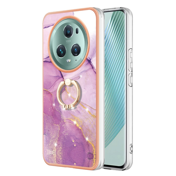 Electroplating Marble IMD TPU Phone Case with Ring Holder, For Honor X6b, For Honor 200 Lite Global, For Honor X7b 4G / 5G, For Honor X8b, For Honor X9b, For Honor X6a, For Honor 90 Lite 5G, For Honor 90 5G, For Honor Magic5 Pro, For Honor X8a���������...