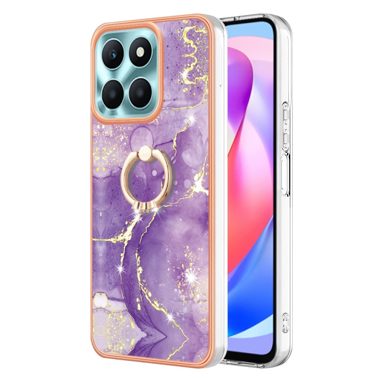 Electroplating Marble IMD TPU Phone Case with Ring Holder, For Honor X6b, For Honor 200 Lite Global, For Honor X7b 4G / 5G, For Honor X8b, For Honor X9b, For Honor X6a, For Honor 90 Lite 5G, For Honor 90 5G, For Honor Magic5 Pro, For Honor X8a���������...