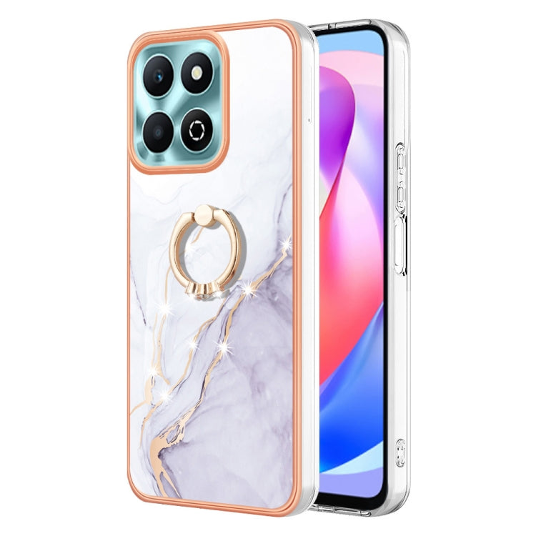 Electroplating Marble IMD TPU Phone Case with Ring Holder, For Honor X6b, For Honor 200 Lite Global, For Honor X7b 4G / 5G, For Honor X8b, For Honor X9b, For Honor X6a, For Honor 90 Lite 5G, For Honor 90 5G, For Honor Magic5 Pro, For Honor X8a���������...