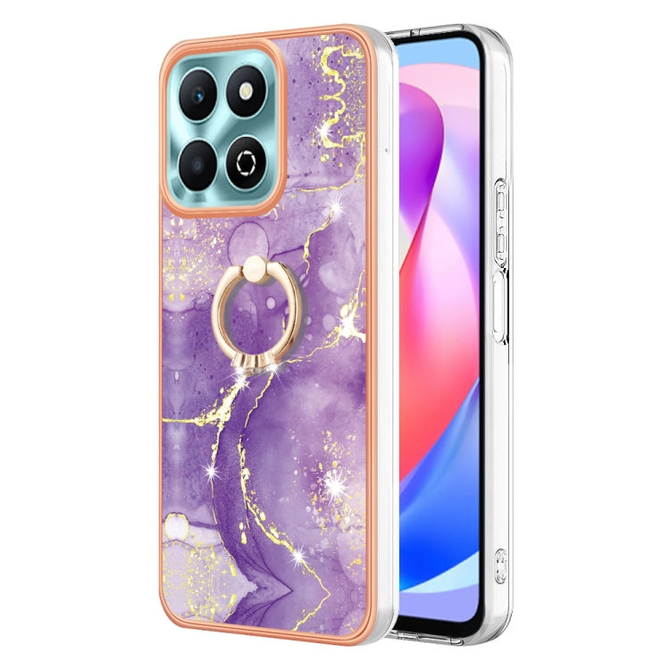 Electroplating Marble IMD TPU Phone Case with Ring Holder, For Honor X6b, For Honor 200 Lite Global, For Honor X7b 4G / 5G, For Honor X8b, For Honor X9b, For Honor X6a, For Honor 90 Lite 5G, For Honor 90 5G, For Honor Magic5 Pro, For Honor X8a���������...