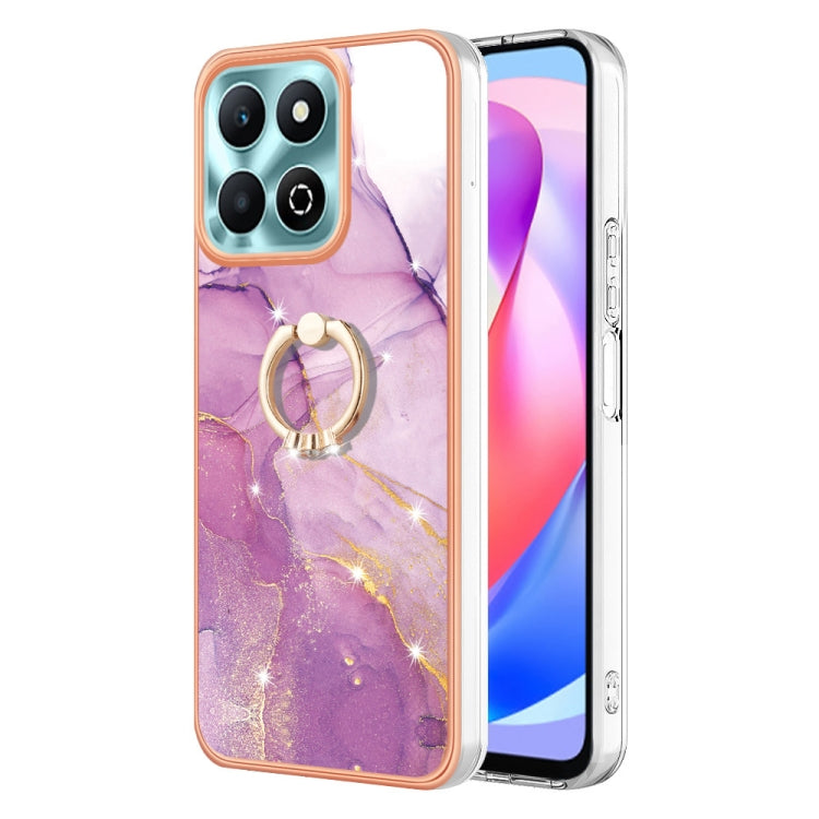 Electroplating Marble IMD TPU Phone Case with Ring Holder, For Honor X6b, For Honor 200 Lite Global, For Honor X7b 4G / 5G, For Honor X8b, For Honor X9b, For Honor X6a, For Honor 90 Lite 5G, For Honor 90 5G, For Honor Magic5 Pro, For Honor X8a���������...
