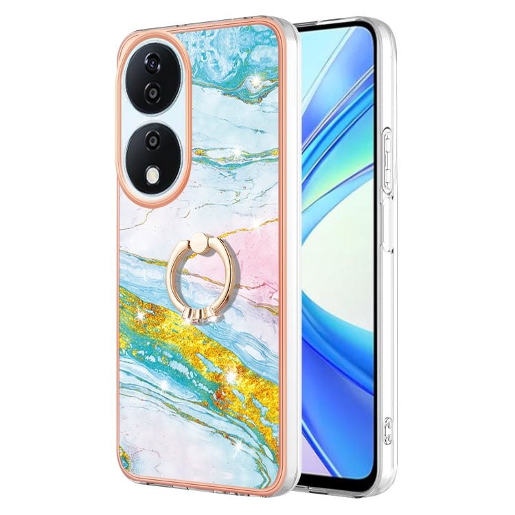 Electroplating Marble IMD TPU Phone Case with Ring Holder, For Honor X6b, For Honor 200 Lite Global, For Honor X7b 4G / 5G, For Honor X8b, For Honor X9b, For Honor X6a, For Honor 90 Lite 5G, For Honor 90 5G, For Honor Magic5 Pro, For Honor X8a���������...