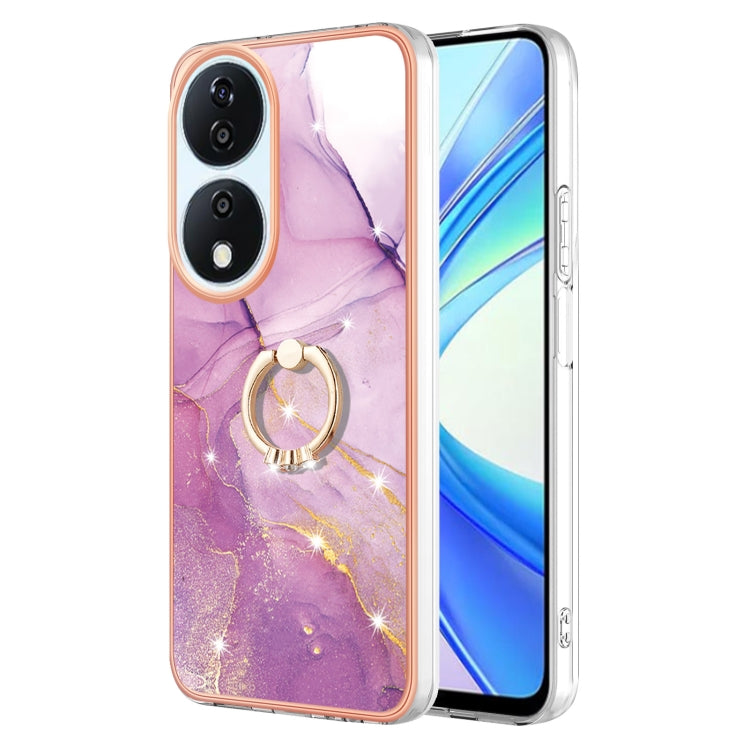Electroplating Marble IMD TPU Phone Case with Ring Holder, For Honor X6b, For Honor 200 Lite Global, For Honor X7b 4G / 5G, For Honor X8b, For Honor X9b, For Honor X6a, For Honor 90 Lite 5G, For Honor 90 5G, For Honor Magic5 Pro, For Honor X8a���������...