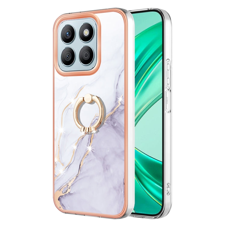 Electroplating Marble IMD TPU Phone Case with Ring Holder, For Honor X6b, For Honor 200 Lite Global, For Honor X7b 4G / 5G, For Honor X8b, For Honor X9b, For Honor X6a, For Honor 90 Lite 5G, For Honor 90 5G, For Honor Magic5 Pro, For Honor X8a���������...