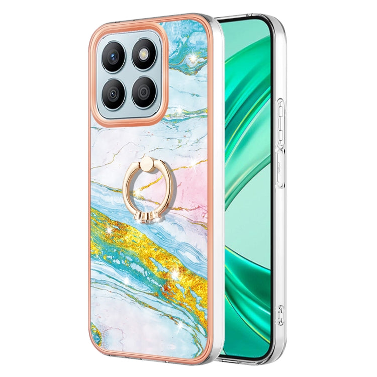 Electroplating Marble IMD TPU Phone Case with Ring Holder, For Honor X6b, For Honor 200 Lite Global, For Honor X7b 4G / 5G, For Honor X8b, For Honor X9b, For Honor X6a, For Honor 90 Lite 5G, For Honor 90 5G, For Honor Magic5 Pro, For Honor X8a���������...
