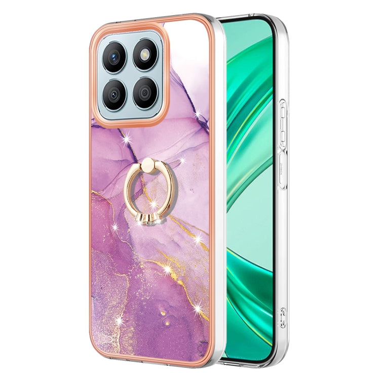 Electroplating Marble IMD TPU Phone Case with Ring Holder, For Honor X6b, For Honor 200 Lite Global, For Honor X7b 4G / 5G, For Honor X8b, For Honor X9b, For Honor X6a, For Honor 90 Lite 5G, For Honor 90 5G, For Honor Magic5 Pro, For Honor X8a���������...