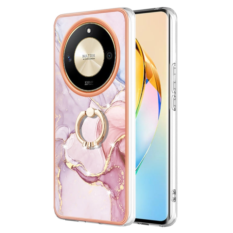 Electroplating Marble IMD TPU Phone Case with Ring Holder, For Honor X6b, For Honor 200 Lite Global, For Honor X7b 4G / 5G, For Honor X8b, For Honor X9b, For Honor X6a, For Honor 90 Lite 5G, For Honor 90 5G, For Honor Magic5 Pro, For Honor X8a���������...