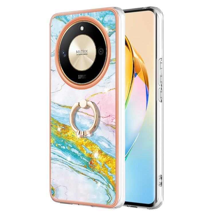 Electroplating Marble IMD TPU Phone Case with Ring Holder, For Honor X6b, For Honor 200 Lite Global, For Honor X7b 4G / 5G, For Honor X8b, For Honor X9b, For Honor X6a, For Honor 90 Lite 5G, For Honor 90 5G, For Honor Magic5 Pro, For Honor X8a���������...