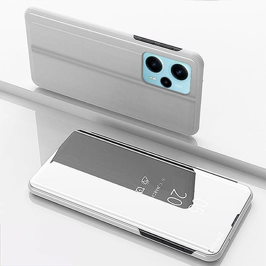 Plated Mirror Kickstand Flip Leather Phone Case