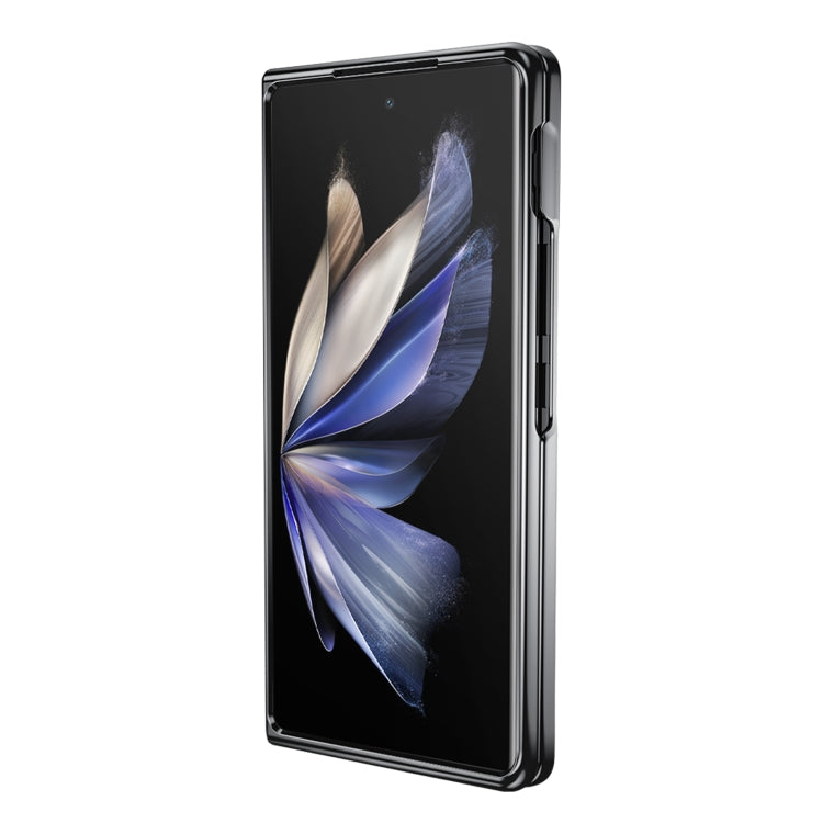 Electroplating Ultrathin Shockproof Leather Fold Protective Phone Case, For vivo X Fold2