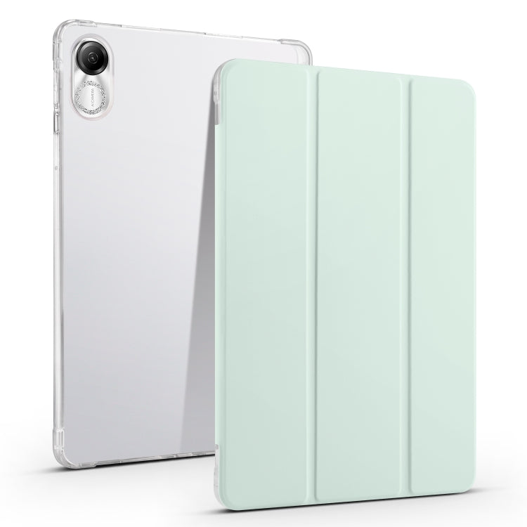 3-fold Clear TPU Smart Leather Tablet Case with Pen Slot, For Xiaomi Pad 7 / 7 Pro, For Xiaomi Redmi Pad Pro 12.1, For Xiaomi Pad 6S Pro, For Xiaomi Pad 6 Max 14, For Xiaomi Pad 6 / 6 Pro