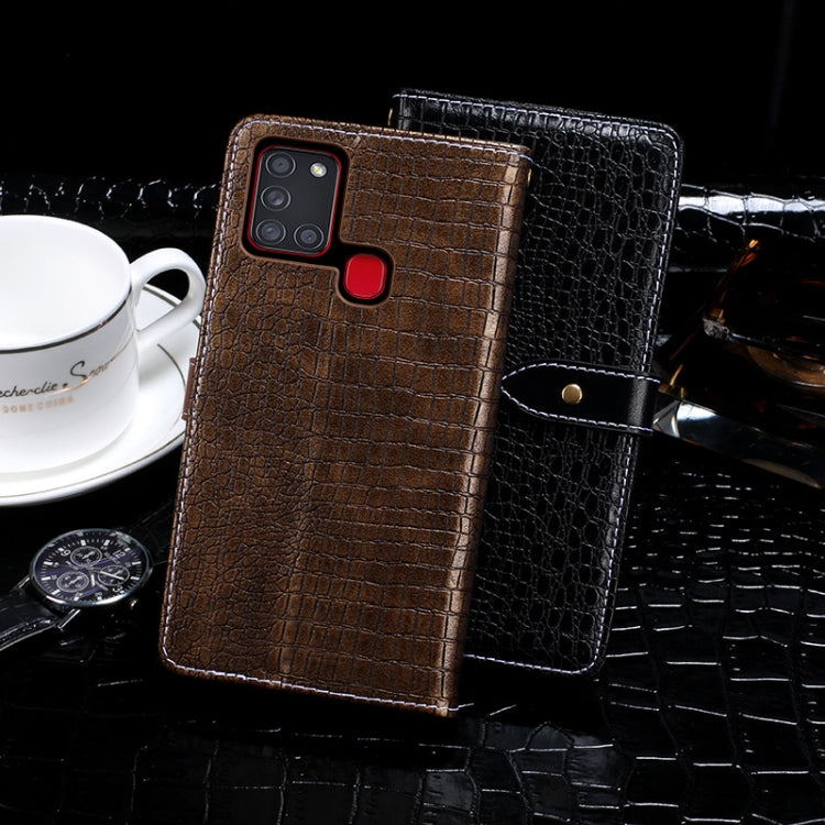 idewei Crocodile Texture Horizontal Flip Leather Case with Holder & Card Slots & Wallet, For Nokia 1.3, For Nokia 5.3, For OPPO A12, For OPPO A52, For OPPO A92s, For OPPO Ace 2, For Samsung Galaxy A21s, For Samsung Galaxy A41, For UMIDIGI A7 Pro�������...