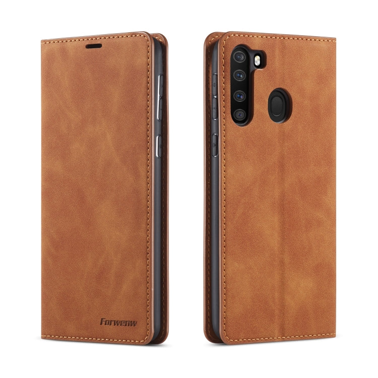 Forwenw Dream Series Oil Edge Strong Magnetism Horizontal Flip Leather Case with Holder & Card Slots & Wallet & Photo Frame