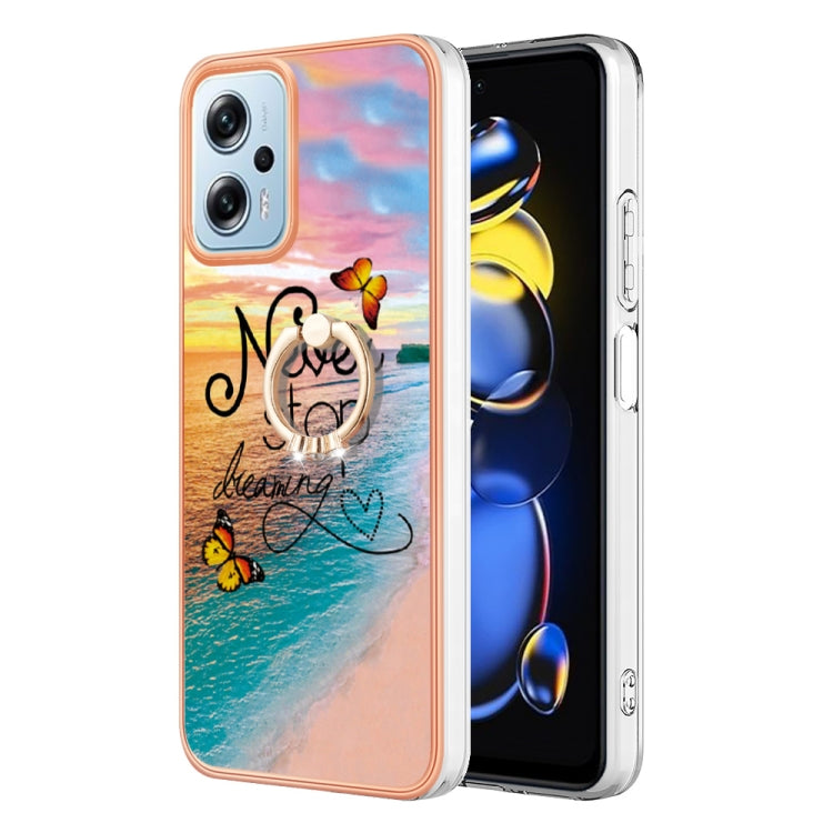 Electroplating IMD TPU Phone Case with Ring