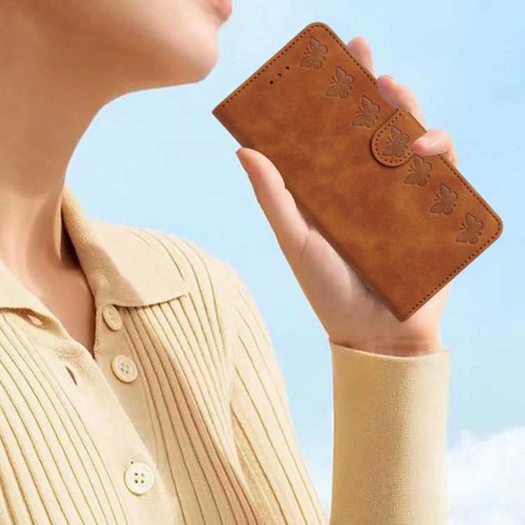Seven Butterflies Embossed Leather Phone Case, For iPhone 13 mini, For iPhone 12, For iPhone 12 Pro Max, For iPhone 12 Pro, For iPhone 12 mini, For iPhone 11 Pro Max, For iPhone 11, For iPhone 11 Pro