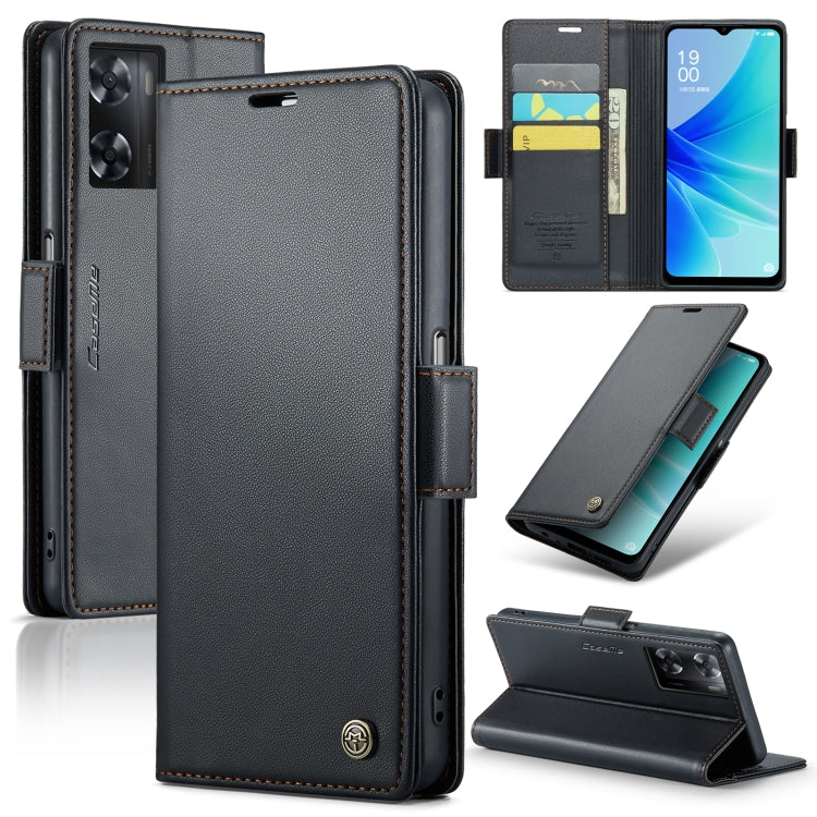 CaseMe 023 Butterfly Buckle Litchi Texture RFID Anti-theft Leather Phone Case, For OPPO Reno10 5G Global／Reno10 Pro Global, For OPPO Reno8 T 4G, For OPPO A57 4G Global/A57s 4G Global, For OPPO A77 4G Global / A57e 4G, For OPPO A78 4G, For OPPO A77s����...