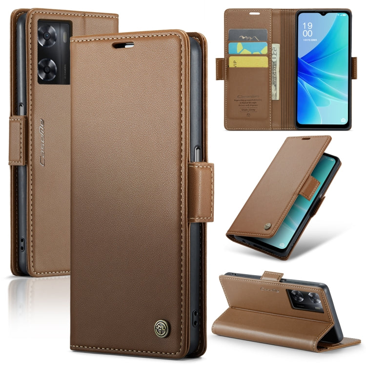 CaseMe 023 Butterfly Buckle Litchi Texture RFID Anti-theft Leather Phone Case, For OPPO Reno10 5G Global／Reno10 Pro Global, For OPPO Reno8 T 4G, For OPPO A57 4G Global/A57s 4G Global, For OPPO A77 4G Global / A57e 4G, For OPPO A78 4G, For OPPO A77s����...