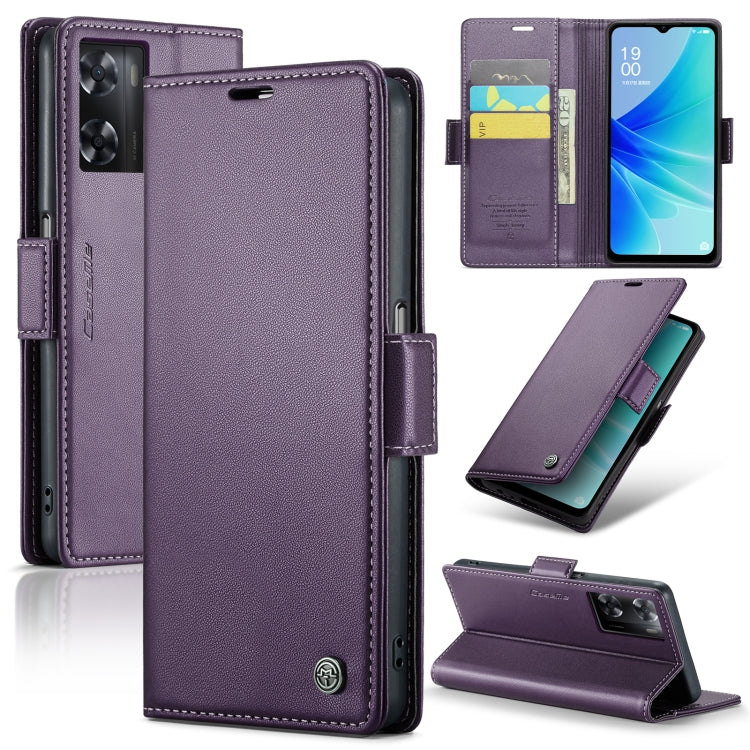 CaseMe 023 Butterfly Buckle Litchi Texture RFID Anti-theft Leather Phone Case, For OPPO Reno10 5G Global／Reno10 Pro Global, For OPPO Reno8 T 4G, For OPPO A57 4G Global/A57s 4G Global, For OPPO A77 4G Global / A57e 4G, For OPPO A78 4G, For OPPO A77s����...