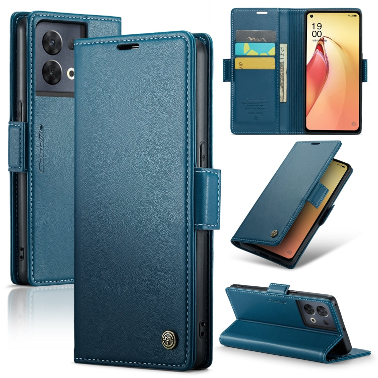 CaseMe 023 Butterfly Buckle Litchi Texture RFID Anti-theft Leather Phone Case, For OPPO Reno10 5G Global／Reno10 Pro Global, For OPPO Reno8 T 4G, For OPPO A57 4G Global/A57s 4G Global, For OPPO A77 4G Global / A57e 4G, For OPPO A78 4G, For OPPO A77s����...