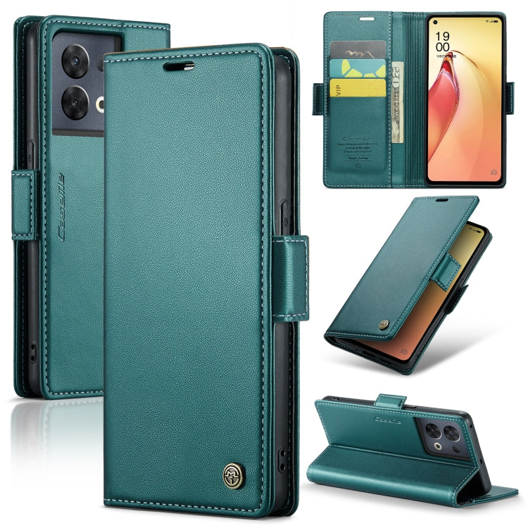 CaseMe 023 Butterfly Buckle Litchi Texture RFID Anti-theft Leather Phone Case, For OPPO Reno10 5G Global／Reno10 Pro Global, For OPPO Reno8 T 4G, For OPPO A57 4G Global/A57s 4G Global, For OPPO A77 4G Global / A57e 4G, For OPPO A78 4G, For OPPO A77s����...