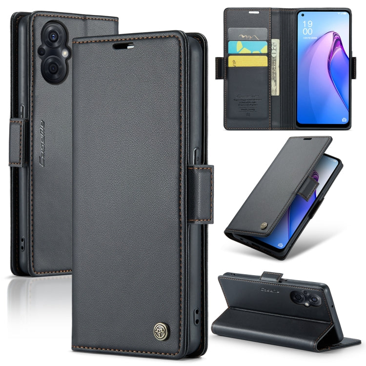 CaseMe 023 Butterfly Buckle Litchi Texture RFID Anti-theft Leather Phone Case, For OPPO Reno10 5G Global／Reno10 Pro Global, For OPPO Reno8 T 4G, For OPPO A57 4G Global/A57s 4G Global, For OPPO A77 4G Global / A57e 4G, For OPPO A78 4G, For OPPO A77s����...