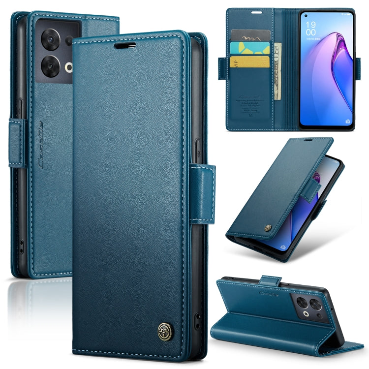 CaseMe 023 Butterfly Buckle Litchi Texture RFID Anti-theft Leather Phone Case, For OPPO Reno10 5G Global／Reno10 Pro Global, For OPPO Reno8 T 4G, For OPPO A57 4G Global/A57s 4G Global, For OPPO A77 4G Global / A57e 4G, For OPPO A78 4G, For OPPO A77s����...