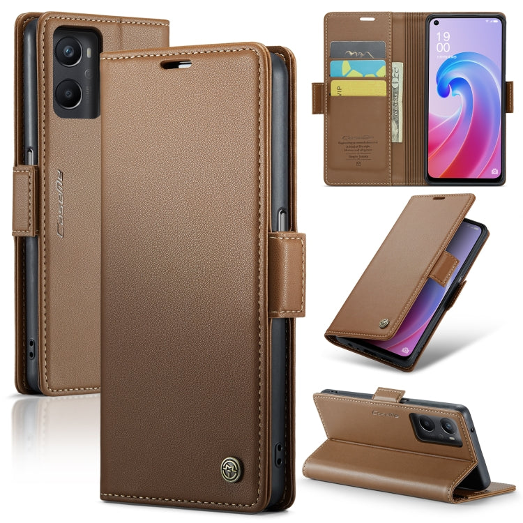 CaseMe 023 Butterfly Buckle Litchi Texture RFID Anti-theft Leather Phone Case, For OPPO Reno10 5G Global／Reno10 Pro Global, For OPPO Reno8 T 4G, For OPPO A57 4G Global/A57s 4G Global, For OPPO A77 4G Global / A57e 4G, For OPPO A78 4G, For OPPO A77s����...