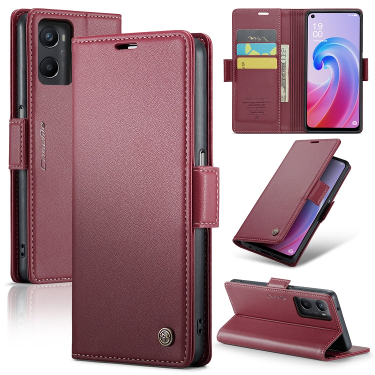 CaseMe 023 Butterfly Buckle Litchi Texture RFID Anti-theft Leather Phone Case, For OPPO Reno10 5G Global／Reno10 Pro Global, For OPPO Reno8 T 4G, For OPPO A57 4G Global/A57s 4G Global, For OPPO A77 4G Global / A57e 4G, For OPPO A78 4G, For OPPO A77s����...