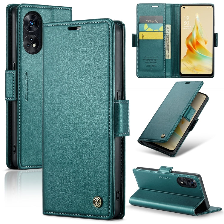 CaseMe 023 Butterfly Buckle Litchi Texture RFID Anti-theft Leather Phone Case, For OPPO Reno10 5G Global／Reno10 Pro Global, For OPPO Reno8 T 4G, For OPPO A57 4G Global/A57s 4G Global, For OPPO A77 4G Global / A57e 4G, For OPPO A78 4G, For OPPO A77s����...
