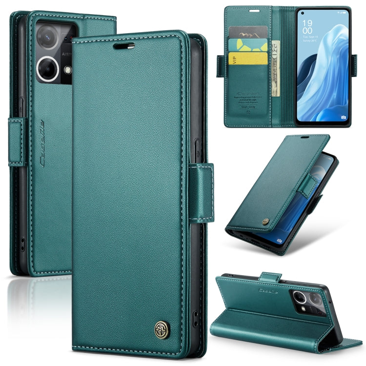 CaseMe 023 Butterfly Buckle Litchi Texture RFID Anti-theft Leather Phone Case, For OPPO Reno10 5G Global／Reno10 Pro Global, For OPPO Reno8 T 4G, For OPPO A57 4G Global/A57s 4G Global, For OPPO A77 4G Global / A57e 4G, For OPPO A78 4G, For OPPO A77s����...