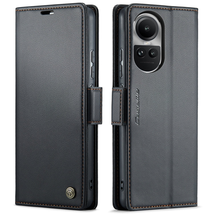 CaseMe 023 Butterfly Buckle Litchi Texture RFID Anti-theft Leather Phone Case, For OPPO Reno10 5G Global／Reno10 Pro Global, For OPPO Reno8 T 4G, For OPPO A57 4G Global/A57s 4G Global, For OPPO A77 4G Global / A57e 4G, For OPPO A78 4G, For OPPO A77s����...