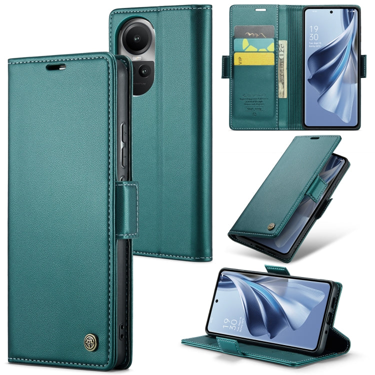 CaseMe 023 Butterfly Buckle Litchi Texture RFID Anti-theft Leather Phone Case, For OPPO Reno10 5G Global／Reno10 Pro Global, For OPPO Reno8 T 4G, For OPPO A57 4G Global/A57s 4G Global, For OPPO A77 4G Global / A57e 4G, For OPPO A78 4G, For OPPO A77s����...