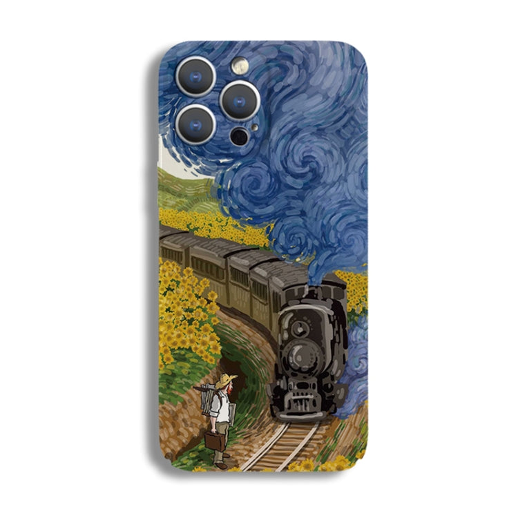 Precise Hole Oil Painting Pattern PC Phone Case, For iPhone 13 Pro, For iPhone 13, For iPhone 13 mini, For iPhone 12, For iPhone 12 Pro Max, For iPhone 12 Pro, For iPhone 12 mini, For iPhone 11 Pro Max, For iPhone 11, For iPhone 11 Pro