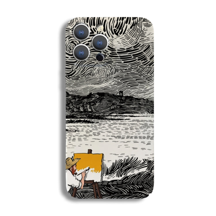 Precise Hole Oil Painting Pattern PC Phone Case, For iPhone 13 Pro, For iPhone 13, For iPhone 13 mini, For iPhone 12, For iPhone 12 Pro Max, For iPhone 12 Pro, For iPhone 12 mini, For iPhone 11 Pro Max, For iPhone 11, For iPhone 11 Pro