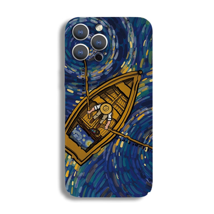 Precise Hole Oil Painting Pattern PC Phone Case, For iPhone X / XS, For iPhone XR, For iPhone XS Max, For iPhone 8 Plus / 7 Plus