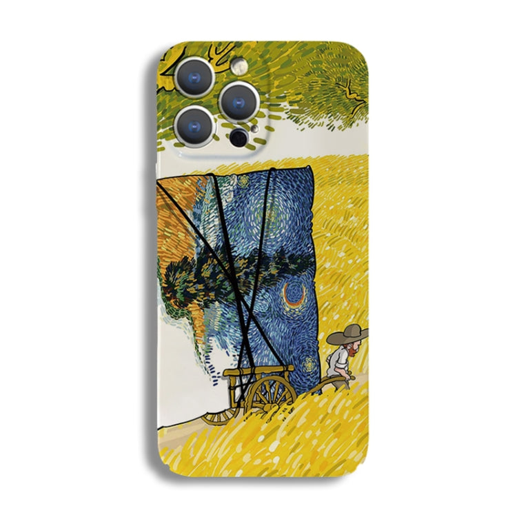 Precise Hole Oil Painting Pattern PC Phone Case, For iPhone X / XS, For iPhone XR, For iPhone XS Max, For iPhone 8 Plus / 7 Plus