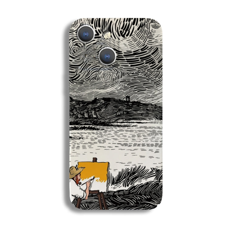 Precise Hole Oil Painting Pattern PC Phone Case, For iPhone 15 Pro Max, For iPhone 15 Pro, For iPhone 15 Plus, For iPhone 15, For iPhone 14 Plus, For iPhone 14, For iPhone 14 Pro, For iPhone 14 Pro Max, For iPhone SE 2022 / 2020 / 8 / 7����������������...