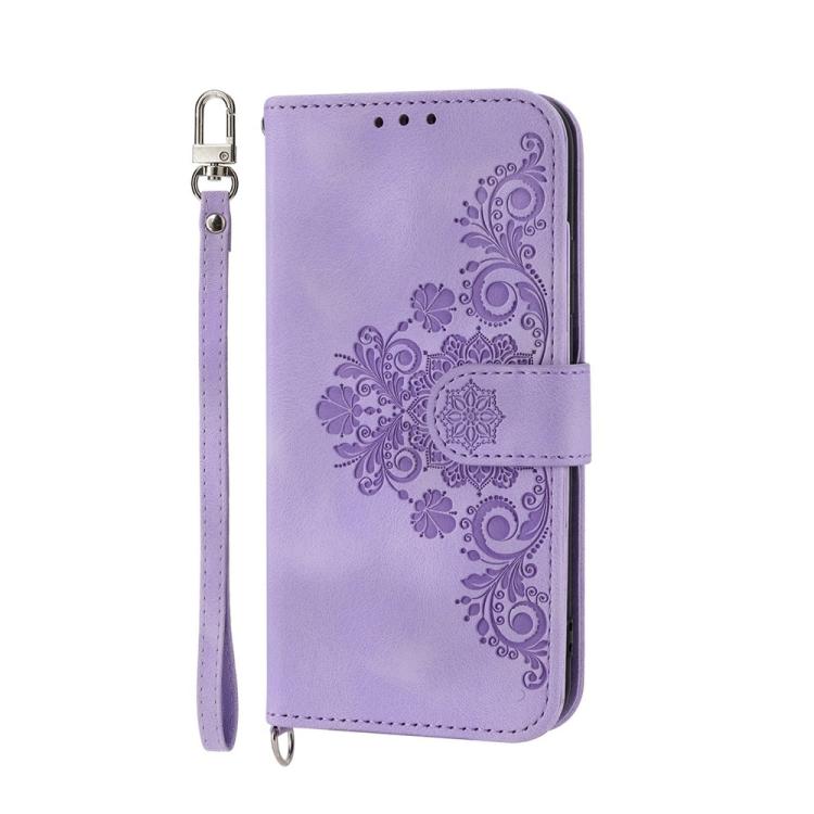 Skin Feel Flowers Embossed Wallet Leather Phone Case, For OPPO A5 PRO 5G Global, For OPPO Reno13 F 4G / 5G, For OPPO A3 4G / 5G / A3X 4G / 5G India, For OPPO Reno12 F 4G / 5G / F27 India, For OPPO A3 Pro 5G, For OPPO Reno11 F, For OPPO Reno11 Pro������...