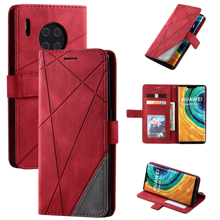 Skin Feel Splicing Horizontal Flip Leather Case with Holder & Card Slots & Wallet & Photo Frame, For Huawei Mate 30 Pro, For Huawei P30 Lite, For Huawei P40