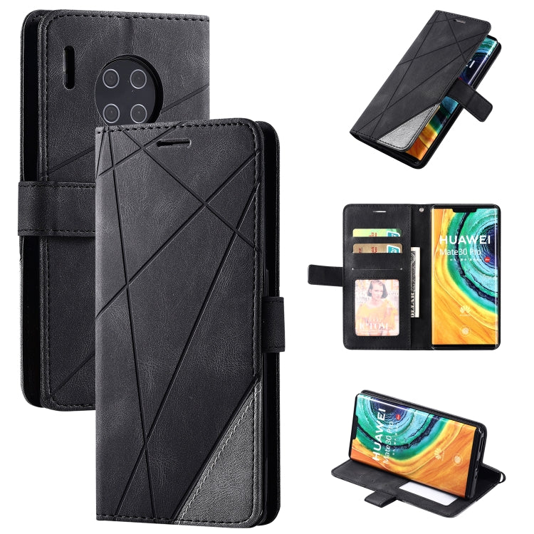 Skin Feel Splicing Horizontal Flip Leather Case with Holder & Card Slots & Wallet & Photo Frame, For Huawei Mate 30 Pro, For Huawei P30 Lite, For Huawei P40