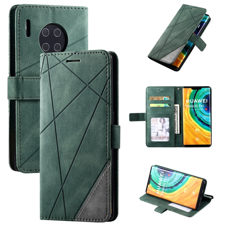 Skin Feel Splicing Horizontal Flip Leather Case with Holder & Card Slots & Wallet & Photo Frame, For Huawei Mate 30 Pro, For Huawei P30 Lite, For Huawei P40