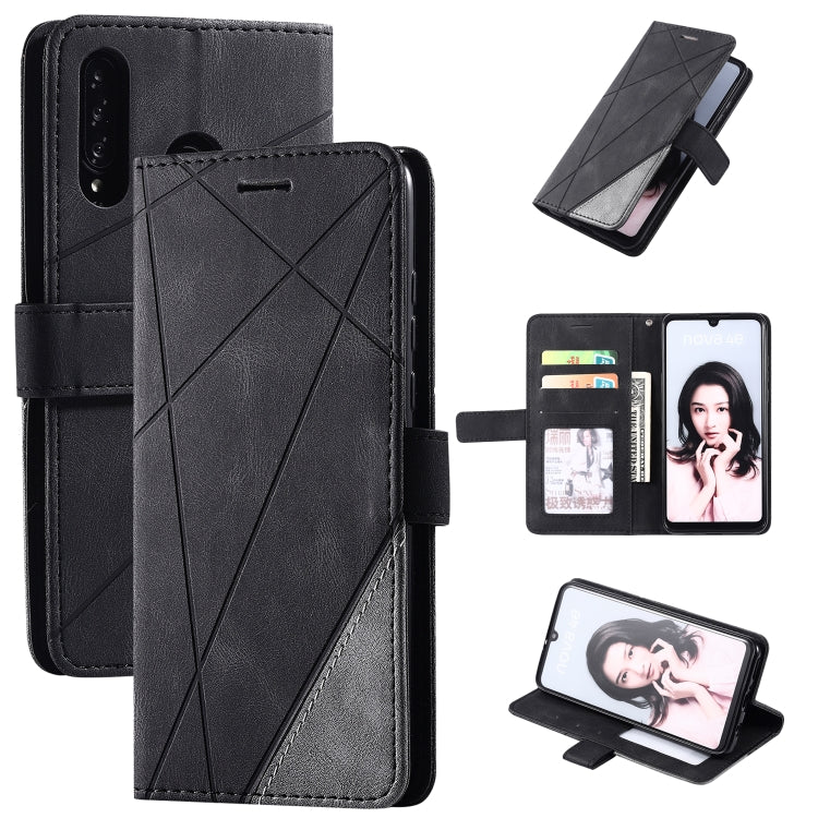 Skin Feel Splicing Horizontal Flip Leather Case with Holder & Card Slots & Wallet & Photo Frame, For Huawei Mate 30 Pro, For Huawei P30 Lite, For Huawei P40