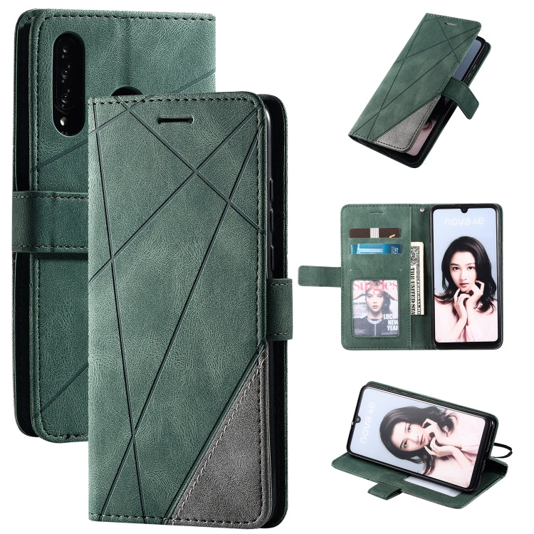 Skin Feel Splicing Horizontal Flip Leather Case with Holder & Card Slots & Wallet & Photo Frame, For Huawei Mate 30 Pro, For Huawei P30 Lite, For Huawei P40