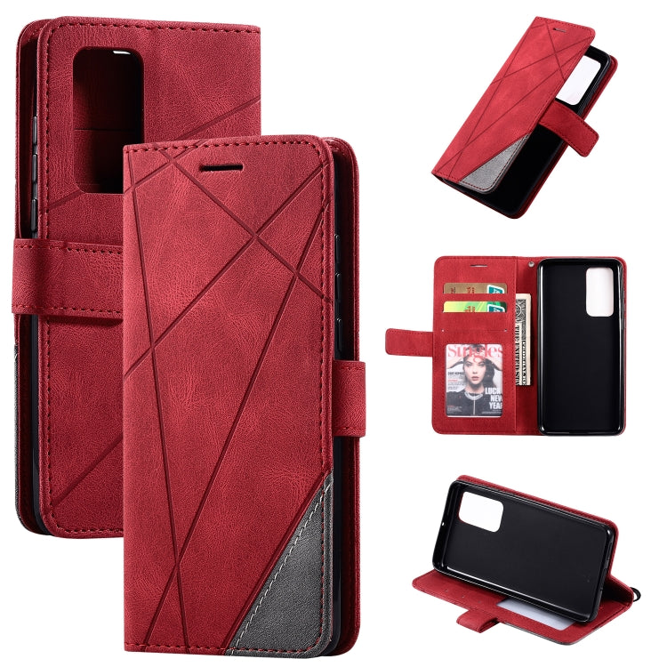 Skin Feel Splicing Horizontal Flip Leather Case with Holder & Card Slots & Wallet & Photo Frame, For Huawei Mate 30 Pro, For Huawei P30 Lite, For Huawei P40