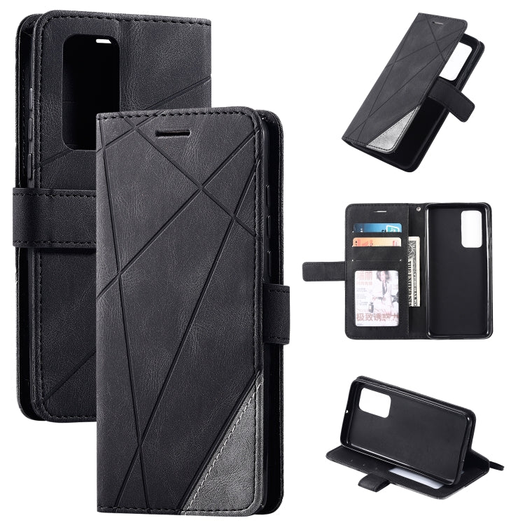Skin Feel Splicing Horizontal Flip Leather Case with Holder & Card Slots & Wallet & Photo Frame, For Huawei Mate 30 Pro, For Huawei P30 Lite, For Huawei P40