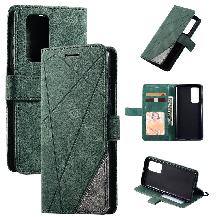 Skin Feel Splicing Horizontal Flip Leather Case with Holder & Card Slots & Wallet & Photo Frame, For Huawei Mate 30 Pro, For Huawei P30 Lite, For Huawei P40