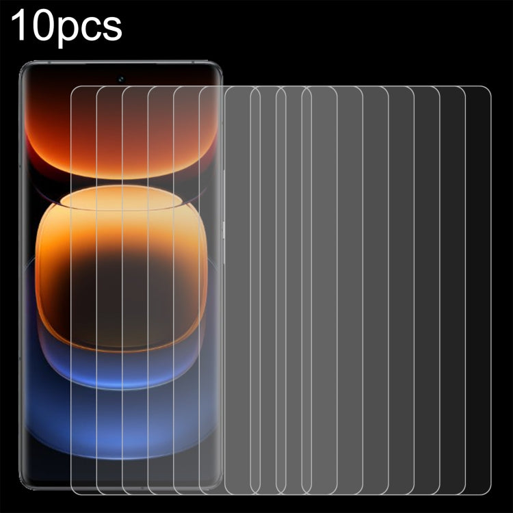 10pcs 0.26mm 9H 2.5D Tempered Glass Film, For vivo Y19 5G, For vivo X200s, For vivo T4, For vivo iQOO Z10, For vivo Y300t / iQOO Z10x, For vivo V50 / V50e, For vivo V50 Lite 4G, For vivo Y300i, For vivo Y39 5G, For vivo V50 Lite 5G, For vivo T4x�������...